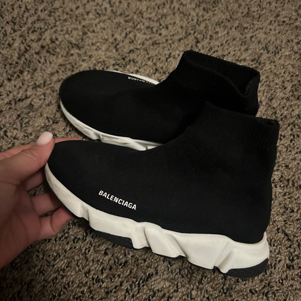 Balenciaga Kids Black Sock Sneakers